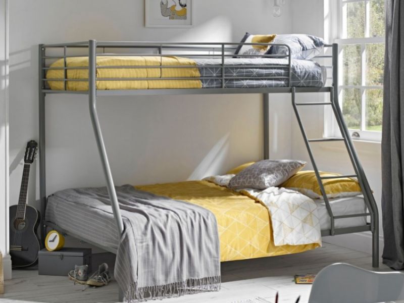 LPD Primo Silver Metal Triple Sleeper Bed