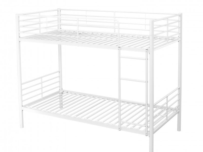 LPD Apollo White Metal Bunk Bed