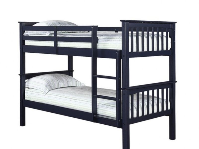 LPD Leo Navy Blue Wooden Bunk Bed
