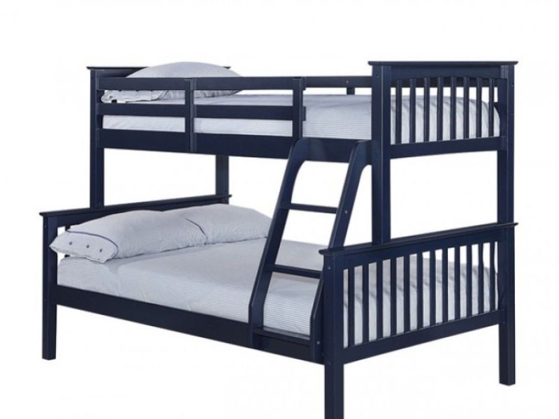 LPD Otto Navy Blue Wooden Triple Sleeper Bunk Bed