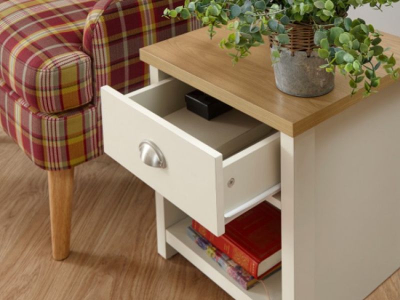 GFW Lancaster Lamp Table in Cream