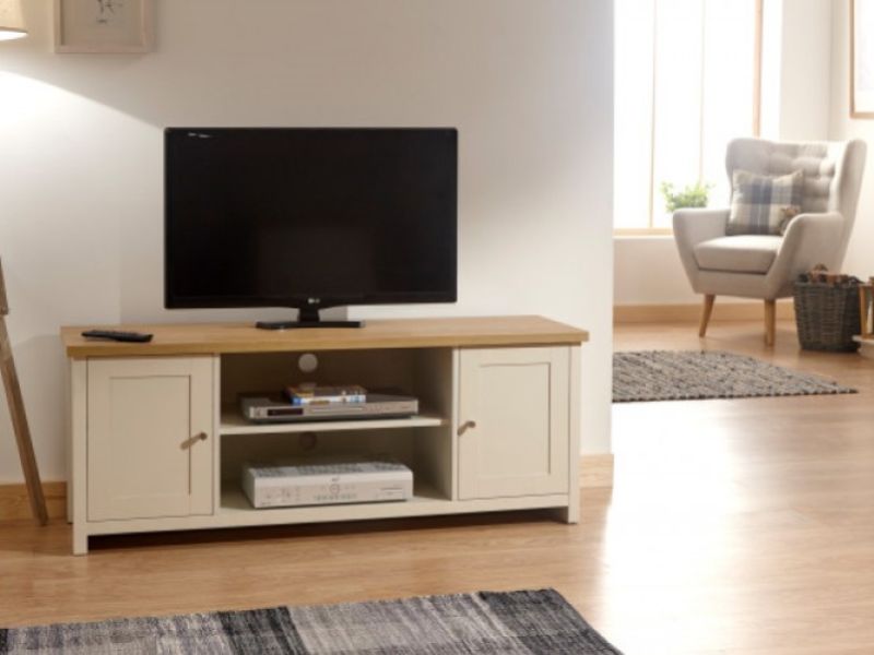 GFW Lancaster Large TV Cabinet in Cream