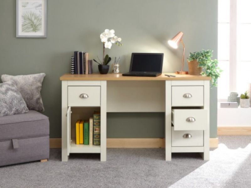 GFW Lancaster Study Desk / Dressing Table in Cream