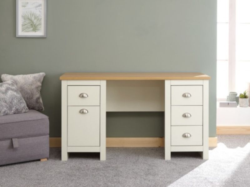 GFW Lancaster Study Desk / Dressing Table in Cream