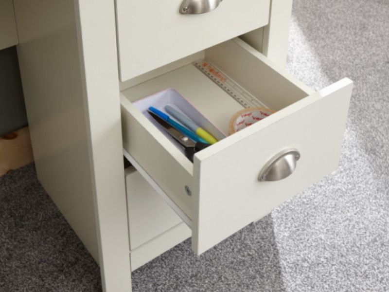 GFW Lancaster Study Desk / Dressing Table in Cream