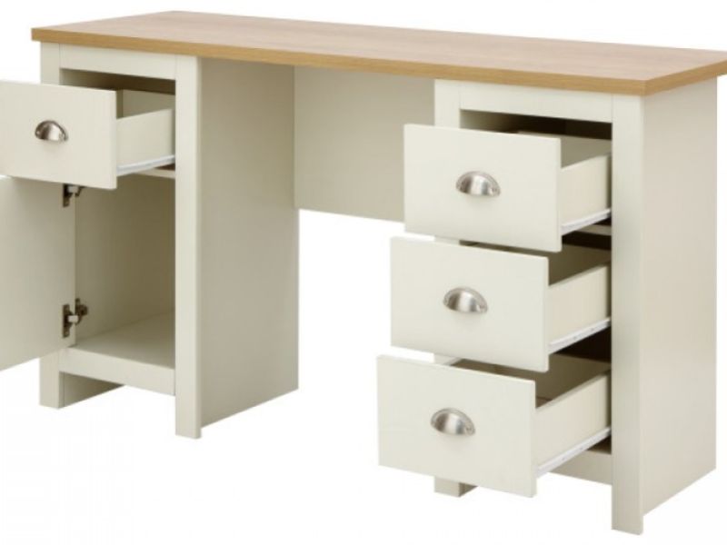 GFW Lancaster Study Desk / Dressing Table in Cream