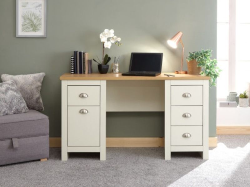 GFW Lancaster Study Desk / Dressing Table in Cream