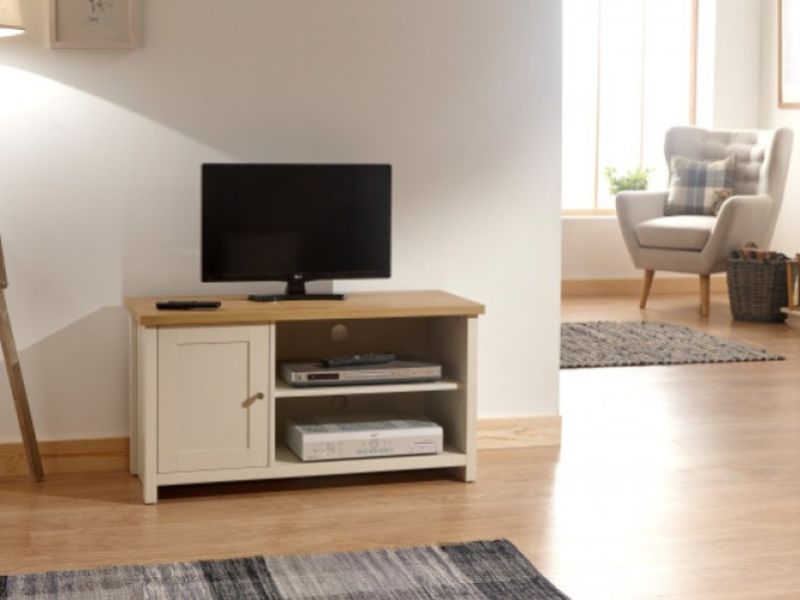 GFW Lancaster Small TV Cabinet in Cream