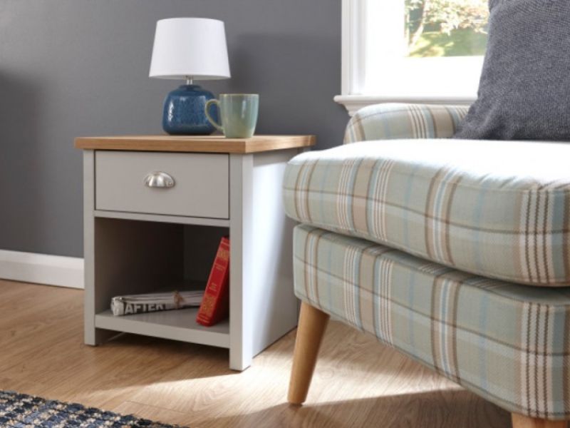 GFW Lancaster Lamp Table in Grey