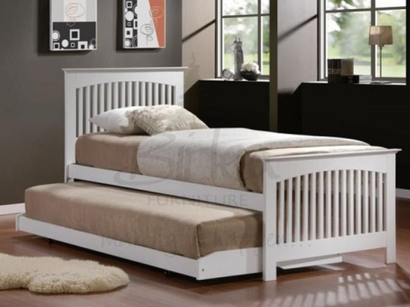 Birlea Toronto 3ft Single White Wooden Guest Bed Frame