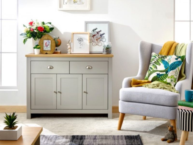 GFW Lancaster Large Sideboard in Grey