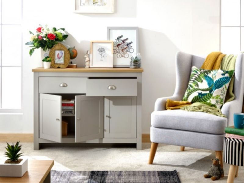 GFW Lancaster Large Sideboard in Grey