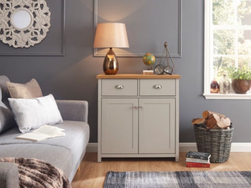 GFW Lancaster Compact Sideboard in Grey