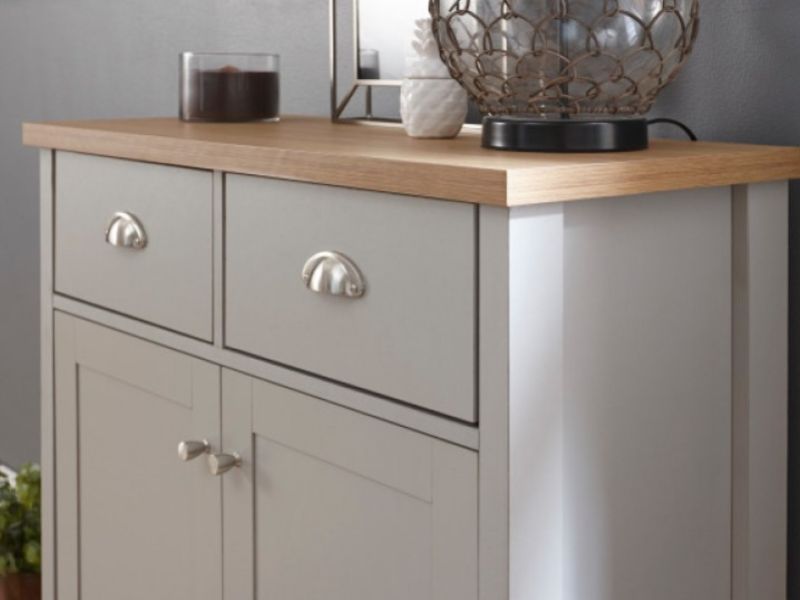 GFW Lancaster Compact Sideboard in Grey