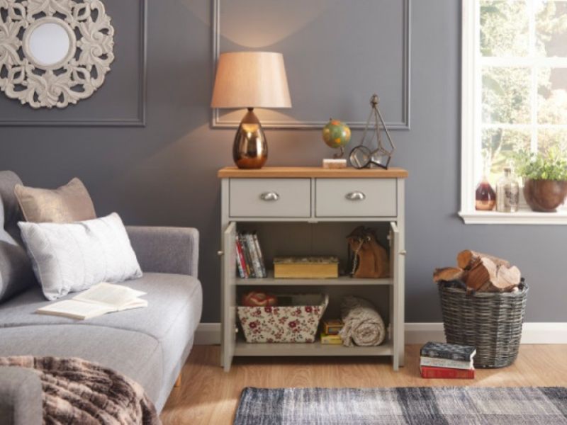 GFW Lancaster Compact Sideboard in Grey