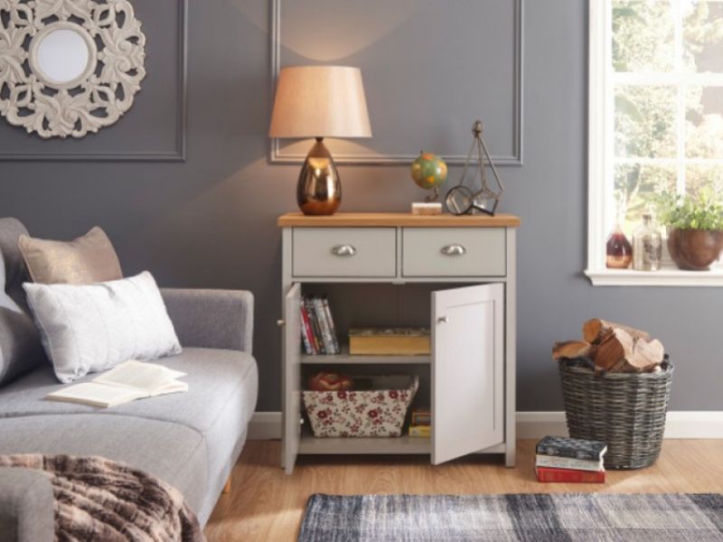 GFW Lancaster Compact Sideboard in Grey