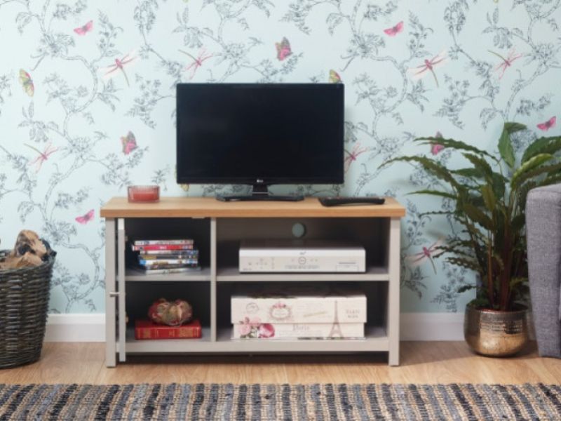 GFW Lancaster Small TV Cabinet in Grey