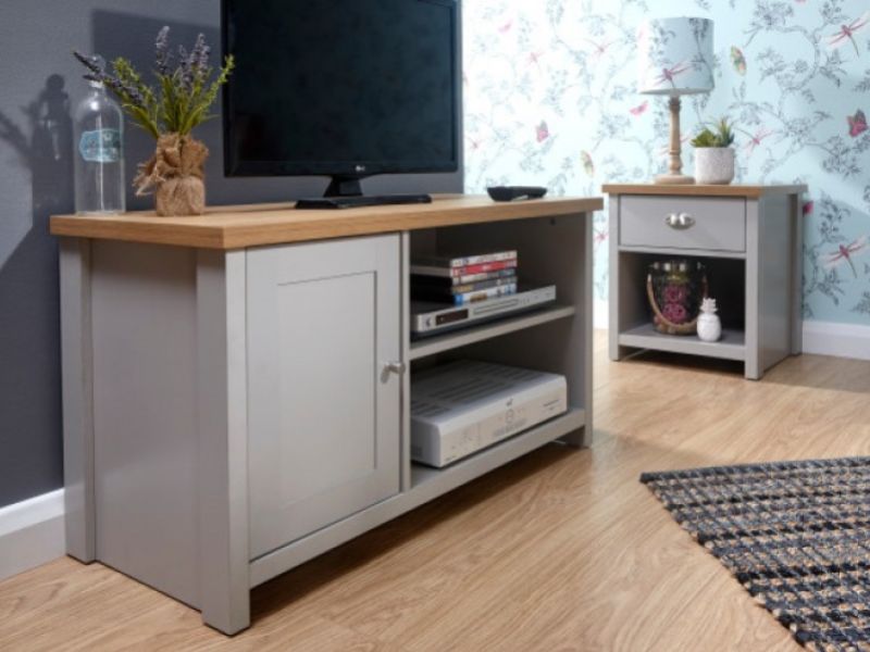 GFW Lancaster Small TV Cabinet in Grey