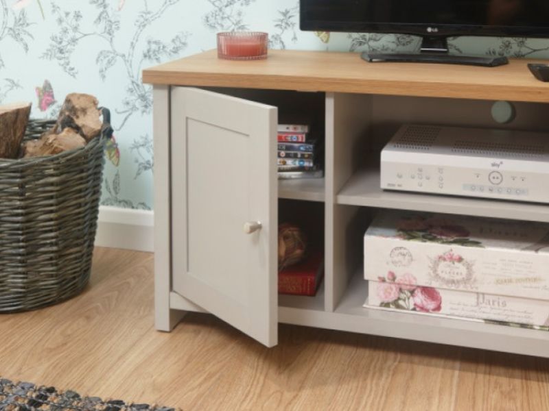 GFW Lancaster Small TV Cabinet in Grey