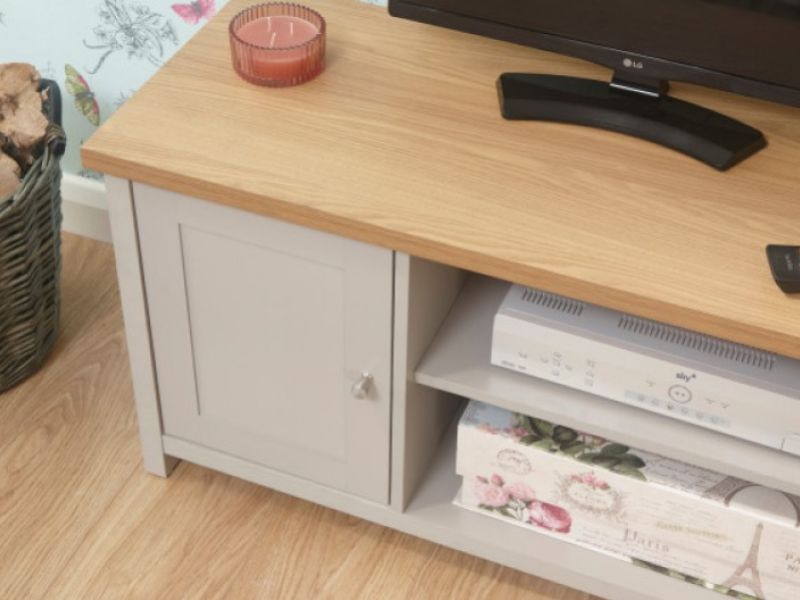 GFW Lancaster Small TV Cabinet in Grey