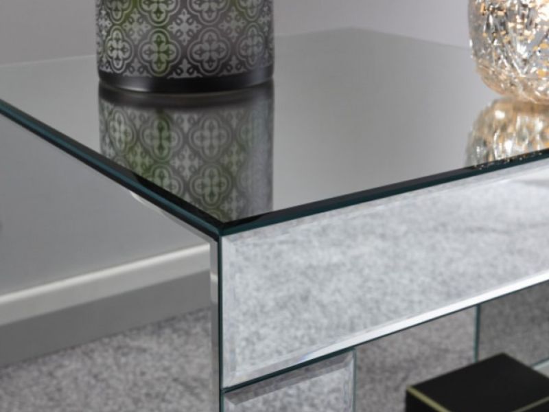 GFW Capri Cube Lamp Table Mirrored