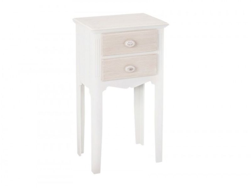 LPD Juliette Vintage Style 2 Drawer Side Table