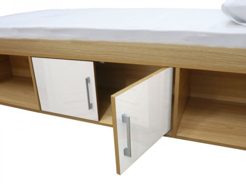 LPD Dakota Cabin Bed In White And Oak