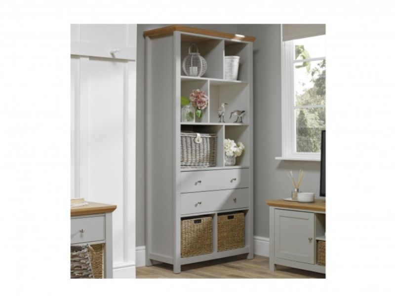 LPD Cotswold Grey Bookcase