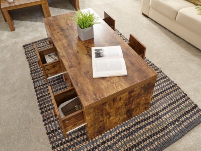 GFW Jakarta 8 Drawer Coffee Table Mango