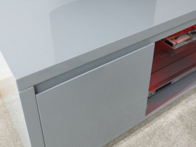 GFW Polar Grey Gloss LED TV Unit