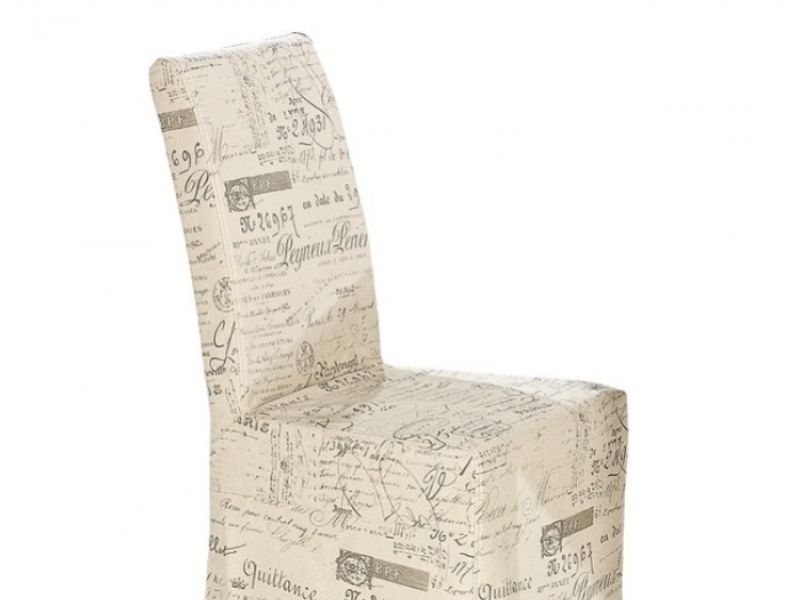 LPD Breton Pair Of Fabric Covered Dining Chairs