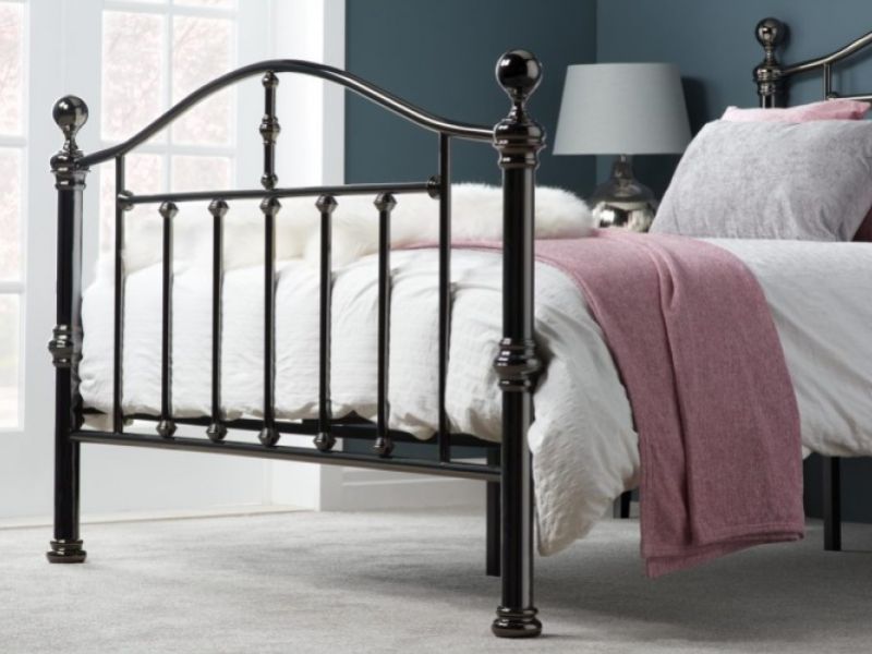 Birlea Victoria 4ft6 Double Black Nickel Metal Bed Frame