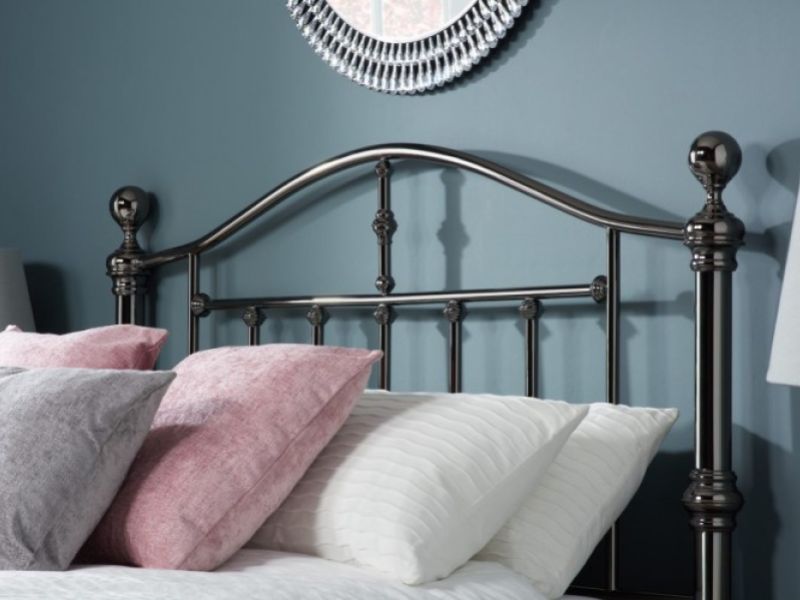 Birlea Victoria 4ft6 Double Black Nickel Metal Bed Frame
