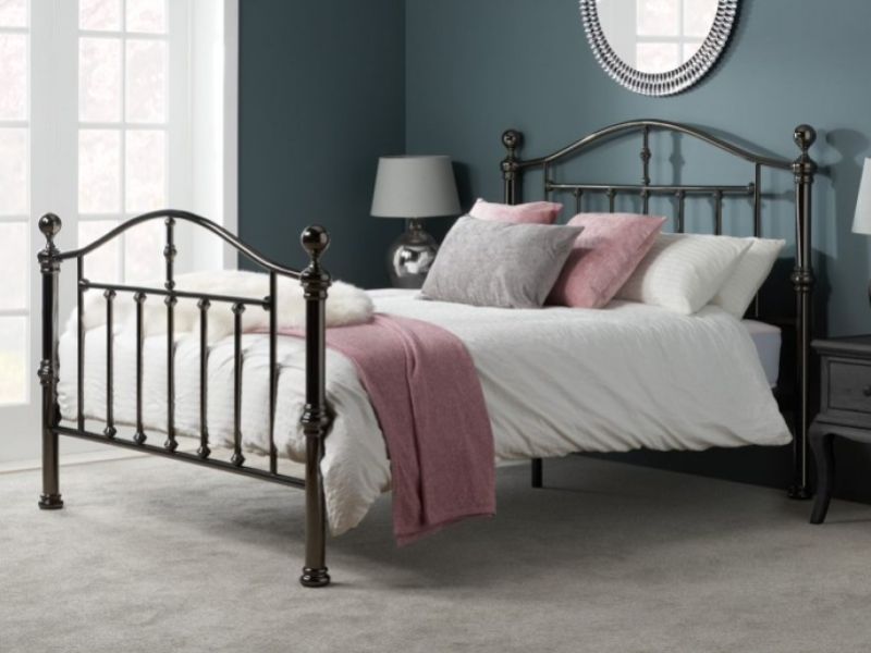Birlea Victoria 4ft6 Double Black Nickel Metal Bed Frame