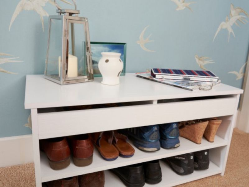 GFW Budget Shoe Cabinet in White