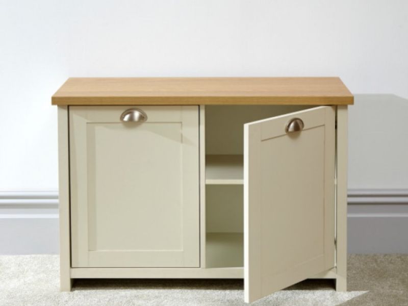 GFW Lancaster Shoe Storage in Cream