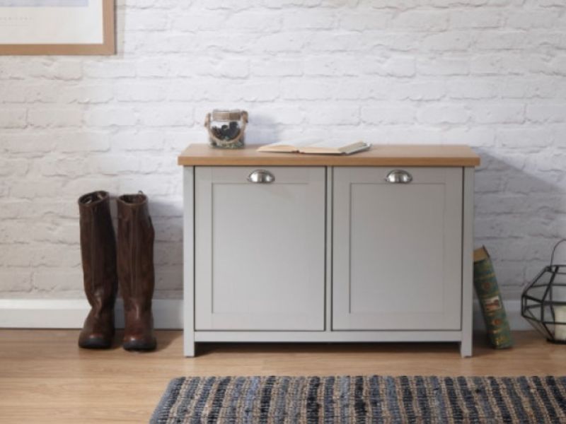 GFW Lancaster Shoe Storage in Grey