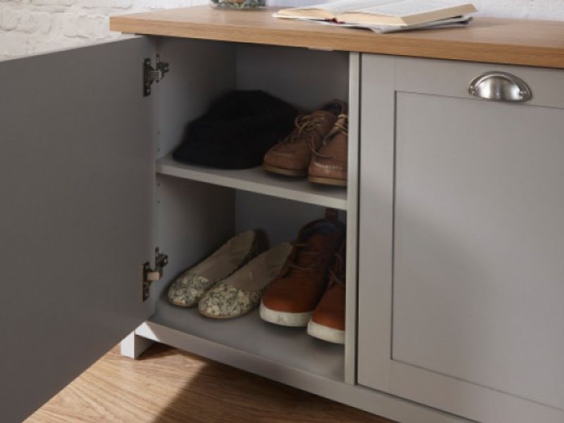 GFW Lancaster Shoe Storage in Grey