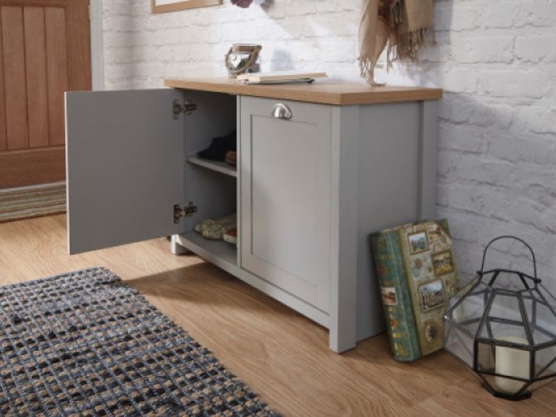 GFW Lancaster Shoe Storage in Grey