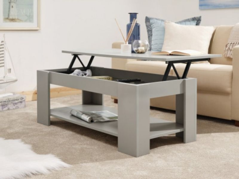 GFW Lift Up Coffee Table in Grey