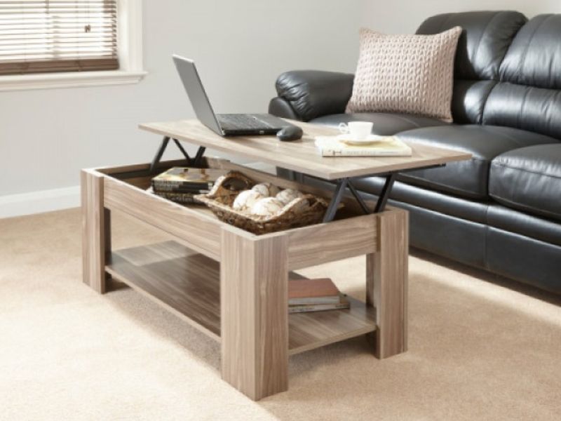 GFW Lift Up Coffee Table in Walnut