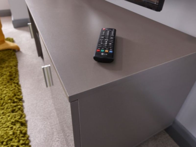 GFW Lima High Gloss TV Unit Grey