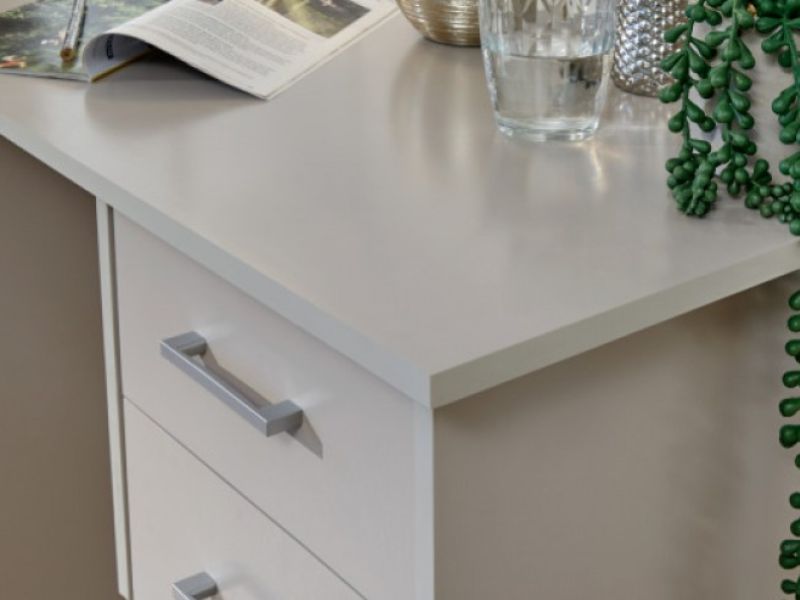 GFW Panama 2 Drawer Desk in Grey