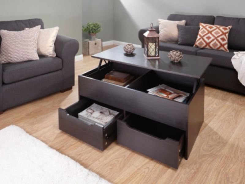 GFW Ultimate Storage Coffee Table in Espresso