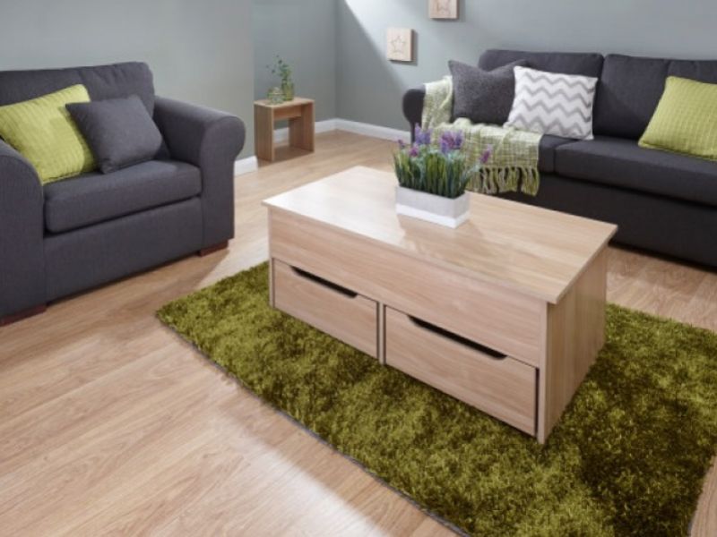 GFW Ultimate Storage Coffee Table in Oak Effect