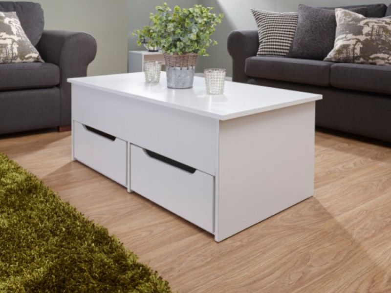 GFW Ultimate Storage Coffee Table in White