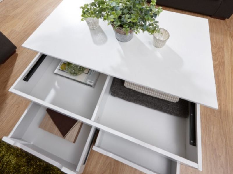 GFW Ultimate Storage Coffee Table in White