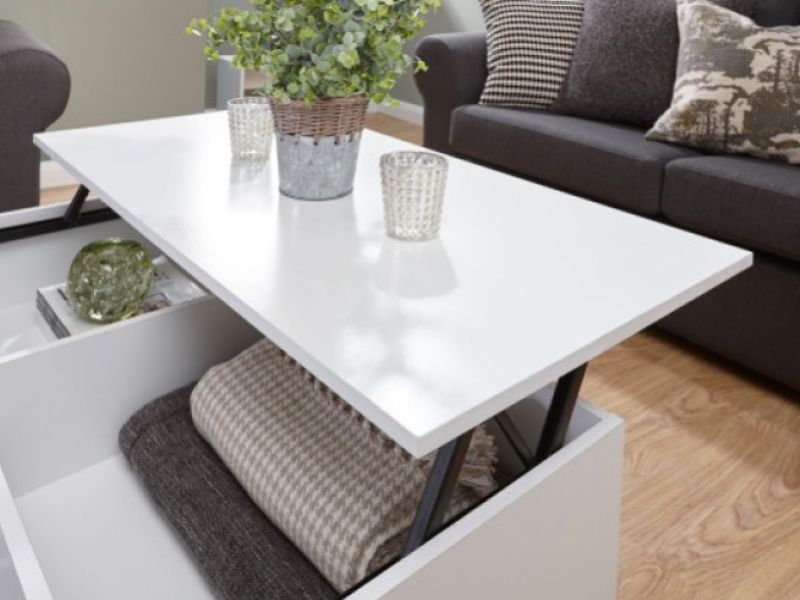GFW Ultimate Storage Coffee Table in White