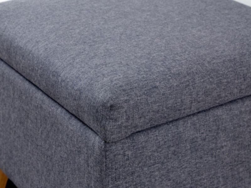 GFW Alexandra Storage Ottoman Small in Charcoal