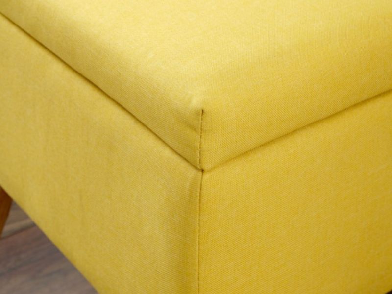 GFW Alexandra Storage Ottoman Small in Mustard